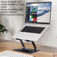 thumbnail image 3 of SIABC-Portable Support Ajustable pour Ordinateur Portable avec Design Ergonomique, Se Plie pour le Rangement, Noir, Rotation à 360°, 3 of 4