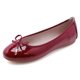thumbnail image 2 of Zapatos Bailarina Informales para Mujer Mocasines Con Punta Redonda Bailarinas Lazo Cómodos Antideslizantes Viajes Al Aire Libre, 2 of 9