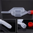 thumbnail image 3 of Billuyoard Válvula de escape unidireccional para elaboración de vino con tapa, piezas de esclusa de plástico transparente, válvulas, Type1 NO1, 3 of 6