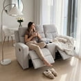 thumbnail image 2 of LOVE SEAT RECLINABLE MOON GRIS CLARO, 2 of 6