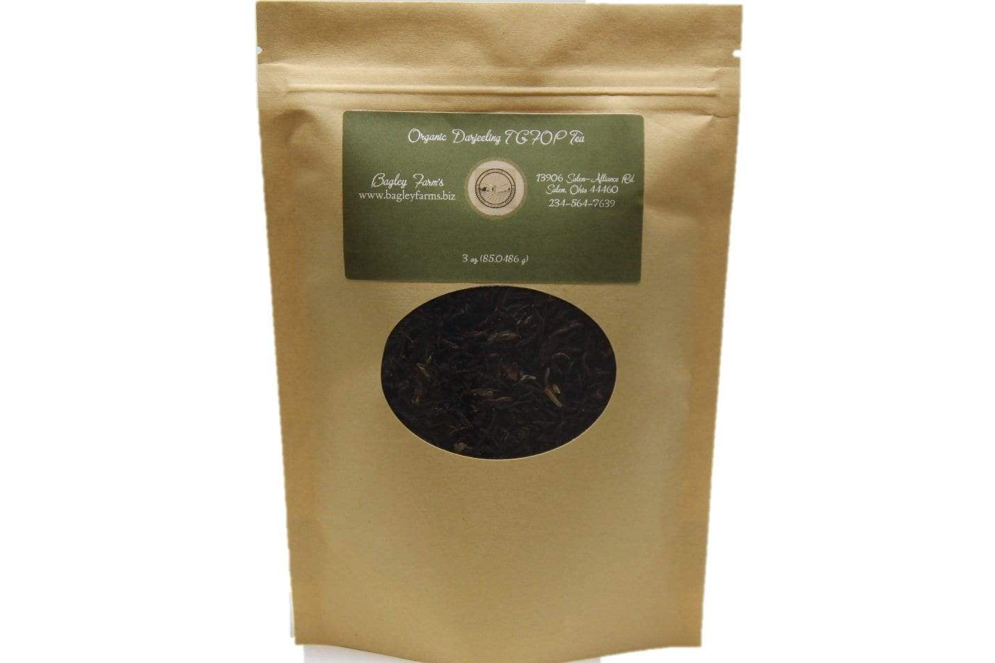 Organic Darjeeling Fair Trade Tea 3 oz Loose Leaf w/Disposable Strainer