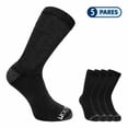 thumbnail image 3 of Calcetas Fruit Of The Loom para Hombre, Algodón Afelpado Negro 5 Piezas Unitalla, 3 of 4