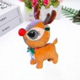 thumbnail image 4 of Cute Brown Plush Christmas Moose Christmas Decoration Doll Ornament Children's Gift Deer Toy (1pcs, Brown), 4 of 4