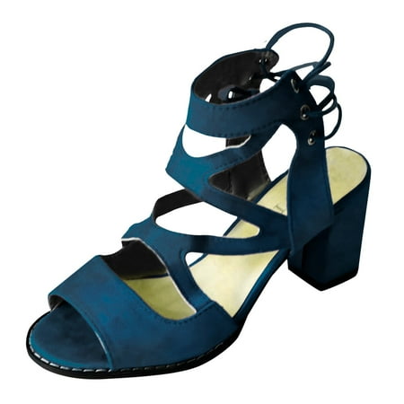 

ZAROYEAX Women Sandals Heel Summer Fashion Sandals for Women and Ladies with Block Heels