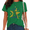 1-green, variant on Women Clever Wordplay Graphic T-Shirt Rat Star Creative Design Tees Cute Animal Art Crewneck Short Sleeve Relaxed Daily Tops