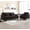 Sofa+chair Set,black, variant on Modern Accent Chair, Single Sofa Arm Chair with Cushion Back, Mid-Century Modern Upholstered Armchair Reading Club Chair for Living Room,Bedroom,Lounge