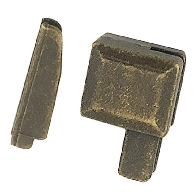 20Pcs#5MetalZipperLatchSliderRetainerBottomStopsInsertionPin Green Bronze