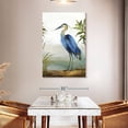 thumbnail image 3 of Elephant Stock Blue Heron Wall Art - Vertical Canvas Wall Art - Lobby Wall Decor - Animal Canvas - White And Brown Decor By Aimee Wilson - 32" x 48", 3 of 8