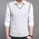 thumbnail image 2 of Chaleco de Suéter Para Hombres Casual de Punto de Algodón Con Cuello En V Chaleco Sin Mangas Suéter Tops Blusa Odeerbi ODB-4, 2 of 7