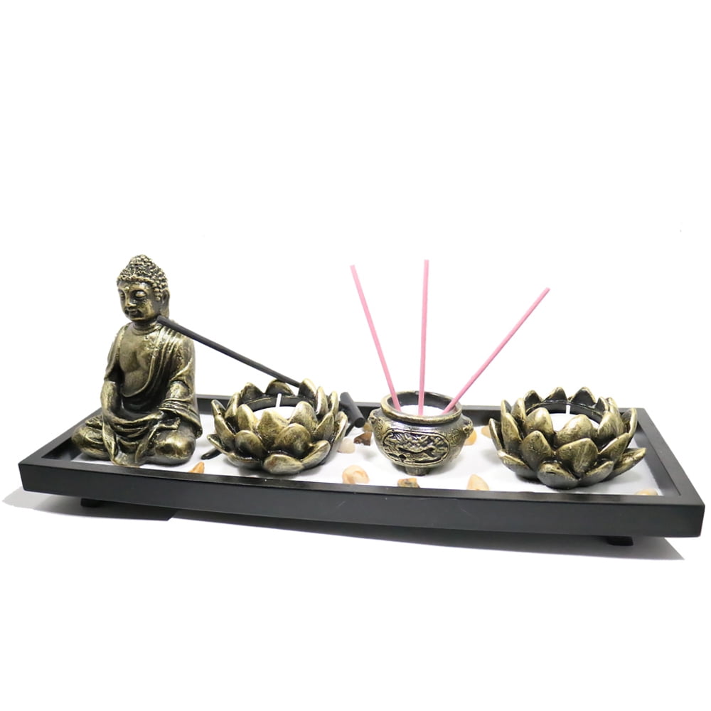 Incense Burner Candle Stand Set Transcendence Zen Garden Feng Shui