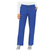 MED COUTURE Women Signature Drawstring Pant, Color: Royal With Passion Pink, Size: XL (8705-RYPS-XL)