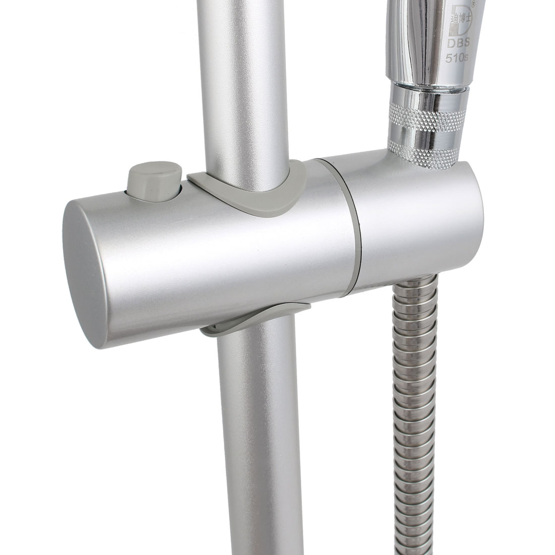 Unique Bargains Space Aluminum Slide Bar Shower Set w 5Setting