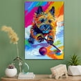 thumbnail image 3 of Cairn Terrier Dog Ice Hockey Canvas – Funny Cairn Terrier Dog Playing Ice Hockey Canvas Wall Art for Sports Lovers, Pet Lovers, Home Decor, 3 of 5