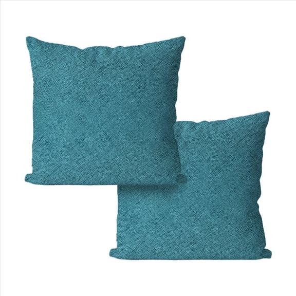 Pack of 4 Outdoor Waterproof Throw Pillow Covers Decorative Garden Cushion Cases Square Pillowcases 18 x 18 Inches