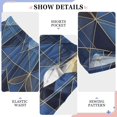thumbnail image 6 of FORMRS Kids Pajama Pants with Pockets Size 11-12Y Boys Lounge Sleep Bottoms, Blue Geometric Pattern, 6 of 8