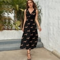 thumbnail image 3 of Weiners Everywhere - Dachshund Pattern Dress Fashion Boho Beach Long Dresses Female Party Printed Maxi Dress, 3 of 9