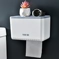 thumbnail image 4 of Self Adhesive Toilet Paper Holder with Shelf, Waterproof Toilet Paper Holder Wall Mount, Bathroom Toilet Paper Holder, Toilet Paper Roll Holder for Bathroom and Washroom, 4 of 6