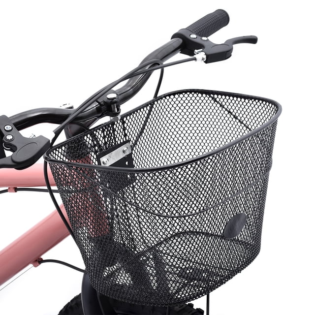 Paquete de 5 Canastillas De Acero Plastificadas Para Bicicleta Rodada 16 Negro