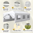 thumbnail image 5 of Devoko 10' x 30' Outdoor Gazebo Wedding Party Tent Patio Canopy Camping Shelter Pavilion w/Removable Sidewalls Carport Cater BBQ Events, 5 of 7