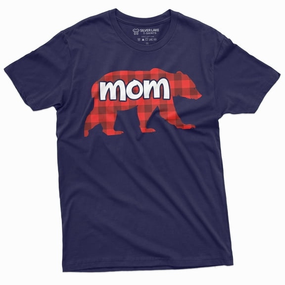 Mom T-Shirt Mother Bear With Pijamas Mother'S Day Mama Tee Shirt