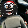 thumbnail image 5 of Headrest Covers With Faces Truck Suv Interior Decor Washable Reusable Protector Funny Car Seat Headrest Cover Cute Cartoon Eyes Protector Car Head Rest Covers With Faces Christmas Headrest For Cars, 5 of 6
