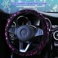 thumbnail image 2 of CARTTOU Modèle de Flocon de Neige Imprimé de Mode Couvre Ornement de Véhicule de Décoration de Voiture Universelle, 2 of 7