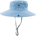 thumbnail image 2 of Zukuco Women Ponytail Sun Hat UV Protection Wide Brim Bucket Hats Quick-Dry Summer Beach Fishing Hats, 2 of 7