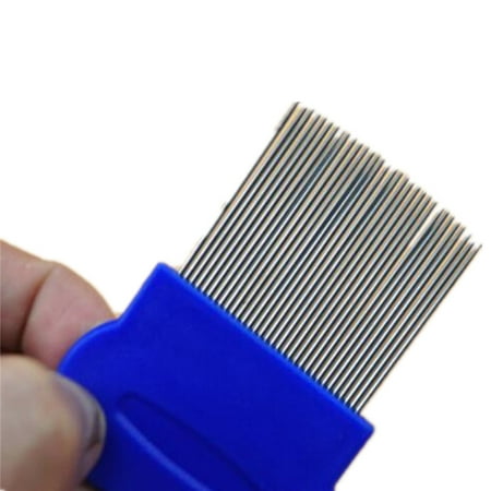 Dog Comb - Long Teeth Flea Comb - Closely Spaced Metal Pins - Removes Fleas, Flea Eggs and Debris, from Your Pet’s Coat - 40mm Long Metal Teeth are Great for Long Hair Areas on Dogs and (Best Way To Remove Fleas From Dog)