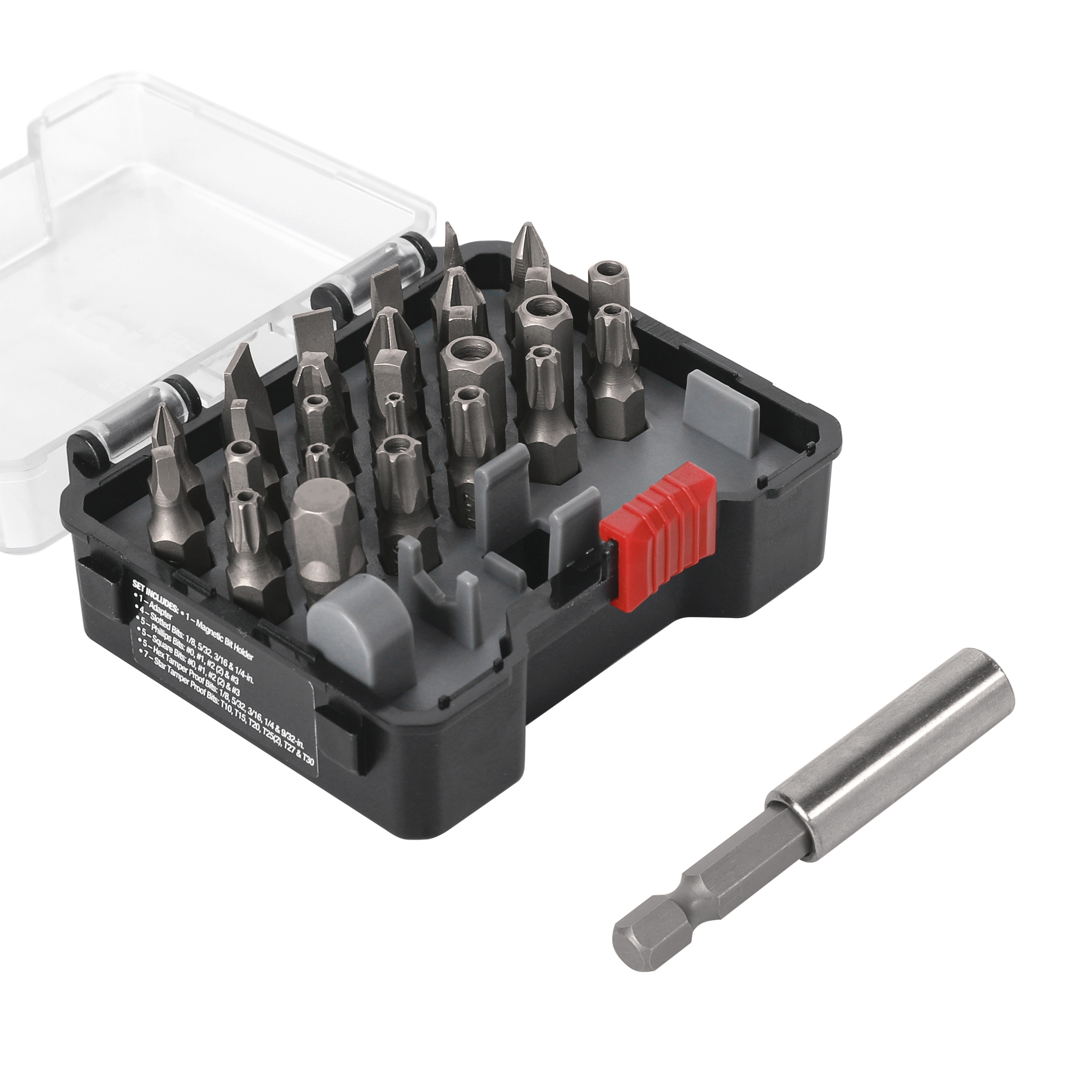 Set de 28 Piezas de Puntas de Seguridad y Destornillador en Estuche Hyper Tough 4