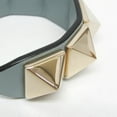 thumbnail image 3 of Pre-Owned Valentino Studs Leather,Metal Charm Bracelet Blue (Good), 3 of 8