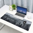 thumbnail image 3 of Forest and Mountain Large Gaming Mouse Pad with stitched edges, Premium-Textured Non-Slip Rubber Base &Precision Tracking Surface , 31.5x11.8 inch, 1lb, 3mm  Waterproof  Mousepad for Desktop，Lapt, 3 of 6