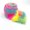 Pastel Rainbow, variant on Ice Fabrics Shaggy Mohair Ribbons & Bows, Faux Fur Pastel Rainbow, 2" x 60"