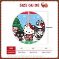 thumbnail image 5 of Lsque Sanrio Print Christmas Tree Skirt with Ties and Velcro,Xmas Holiday Decorations, Adjustable Tree Skirt-30", 5 of 6