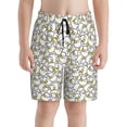 thumbnail image 2 of Cauagu Ducky Print Swim Trunks for Men,Youth Boys Swim Shorts Compression Liner Beach Shorts Boys' Swimming Shorts 7-20 Years Bathing Suit-Medium, 2 of 7
