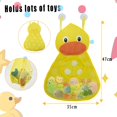 thumbnail image 2 of Organizador de almacenamiento ZHAOCHENG para juguetes de baño del bebé Pato amarillo con 2 ganchos de succión, 2 of 5