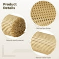 thumbnail image 3 of 1 Pc  15.75 in × 78.74 in,Rattan Cane Webbing Roll, Plastic Faux Rattan Weaving for DIY Projects, Versatile Craft Material for Furniture Decoration, Room Partitions, and Art Designs, 3 of 5