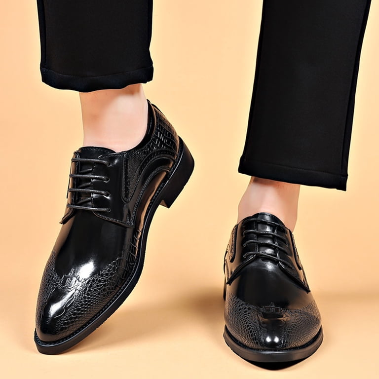black dress shoes with brown soles with black suit Black Suit with Brown Leather Oxford Shoes Outfits (33 ideas & outfits)