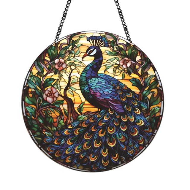 Hanging Wreath Colorful Circular Wall Decoration Window Decoration Festival Decorations 15cm