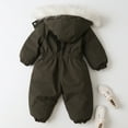 thumbnail image 3 of Toddler Snowsuit Baby Boys Girls Ski Suit Waterproof Coats Jumpsuits Thick Warm Winter Outfit Outwear for Kids 12-18 Months, 3 of 4