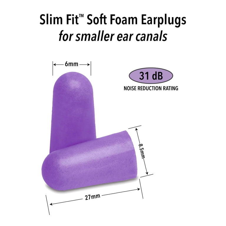 Slim Fit Soft Foam Earplugs for Small Ears photo 2