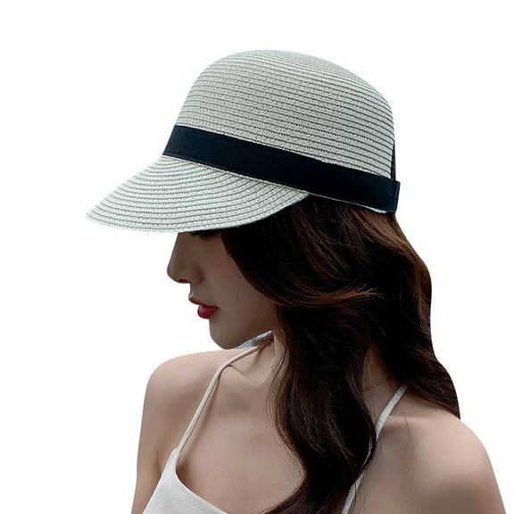 Sun Hat Sun Wide Brim Windproof Anti UV Adjustable Bee Decoration Hand Weaving Sun Visor Hat Daily Accessory