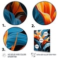 thumbnail image 3 of Designart "Tropical Flowers Birds of Paradise III" Floral Framed Wall Art - Traditional Orange Birds Of Paradise Hallway Framed Wall Art Decor, 3 of 6