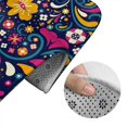 thumbnail image 5 of Honeii Cinco De Mayo Floral Pattern Bathroom Anti-Skid Pad Bathroom Mat Vintage Seamless Pattern Not-Slip Toilet Rug Set, 5 of 6