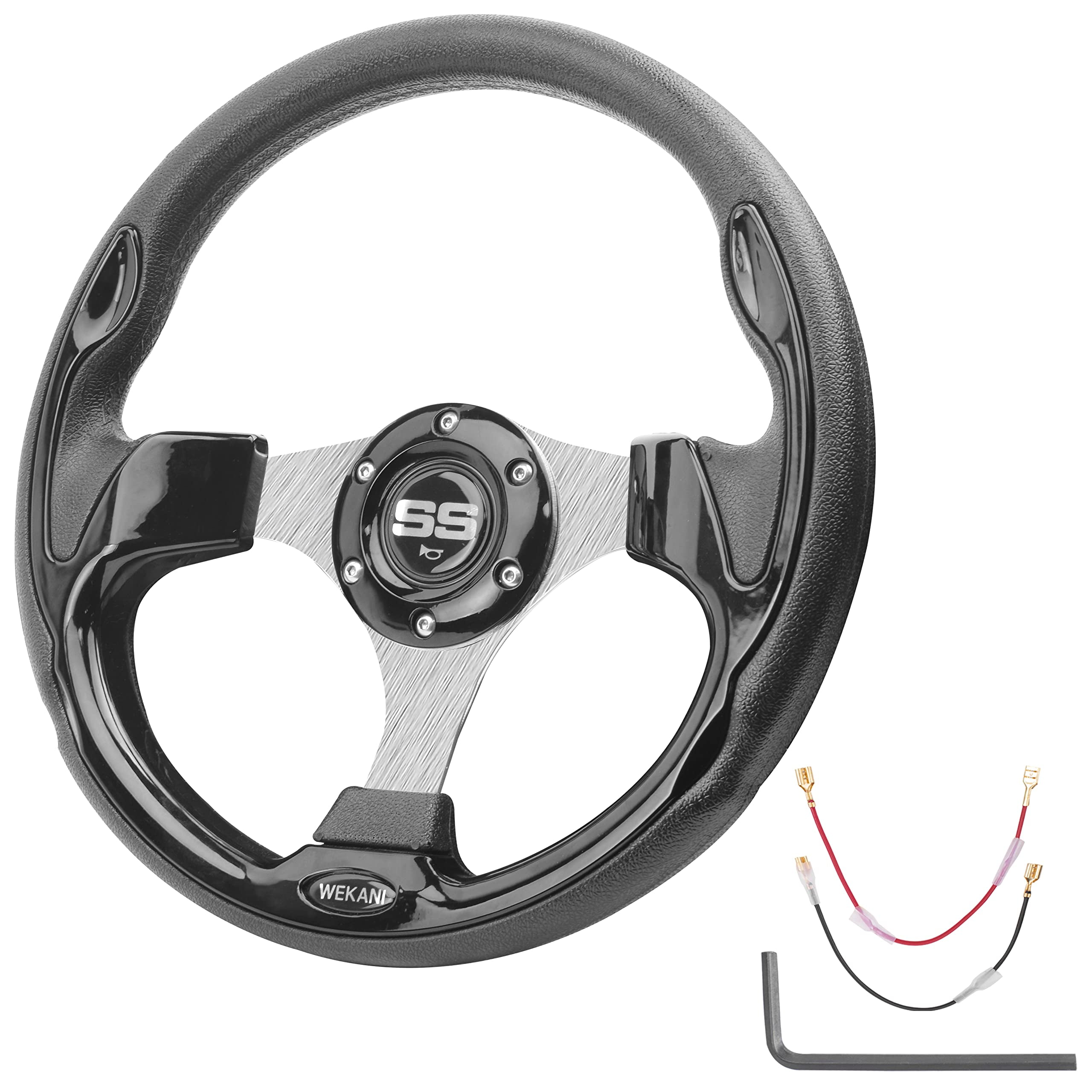WEKANI Golf Cart Steering Wheel for EZGO Yamaha and Club Car Precedent