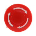 thumbnail image 4 of 6X Interruptor de Boton de Presion para Parada de Emergencia Tapa de Seta Rojo 1NO 1NC DPST CA 660V 10A, 4 of 8