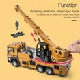 thumbnail image 4 of Sioweci Children Engineering Truck Toy with Light and Sound Effect Flexible Long Arm Retractable Sling Simulation Lifting Crane Truck Model Mini Alloy Construction Vehicle Toy Birthday Christmas Gif, 4 of 13