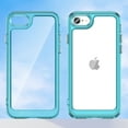 thumbnail image 3 of Feishell Clear Case for iPhone 7/8/SE 2020/SE 2022 4.7 inch,Shockproof Hybrid Soft TPU Bumper Anti-Scratch Hard Acrylic Back Transparent Slim Phone Case Cover for iPhone 7/8/SE 2020/SE 2022,Skyblue, 3 of 7