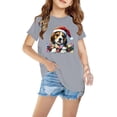 thumbnail image 1 of Zwiiyzr 2025 Chemises de Noël pour Garçons et Filles Mode Imprimée Décontractée Manches Courtes Col Rond Mignon Coton 3-10 Ans Gris, 1 of 5