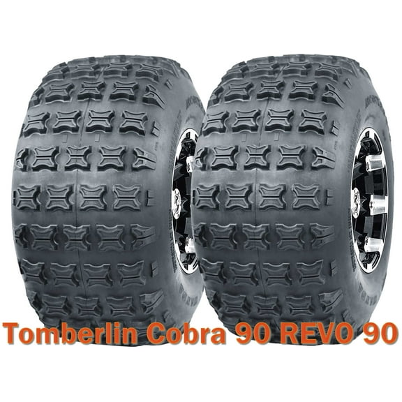 Set 2 WANDA 18x9.5-8 18x9.5x8 ATV Tire Set Fit Tomberlin Cobra 90 REVO 90 REAR