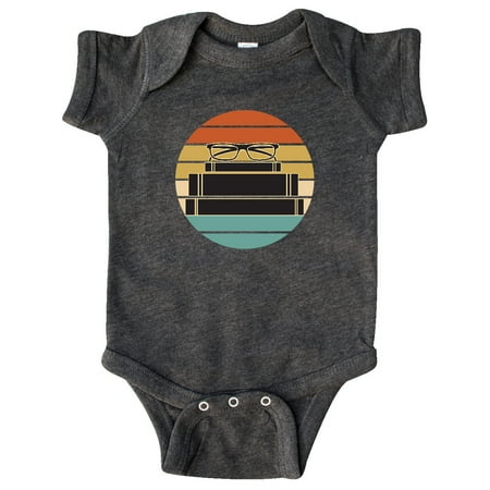 

Inktastic Librarian Gift Retro Sunset Book Silhouette Gift Baby Boy or Baby Girl Bodysuit